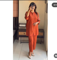 SUNSET GLOW EMBROIDRY CO-ORD SET